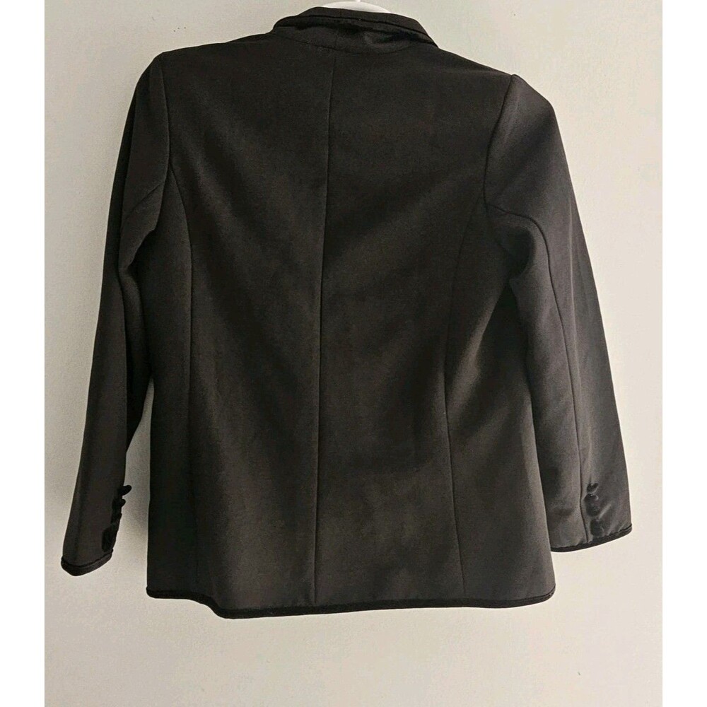 Esmara By Hedi Klum Blazer Jacket Women 12 Black Velvet Detail  Pockets - Picture 3 of 11